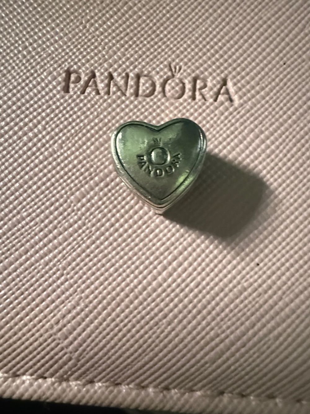 Pandora SS Gift from the Heart Ring Box Charm